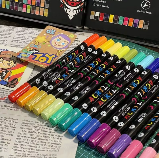 Marcadores Pintura Acrílica 24 Colores